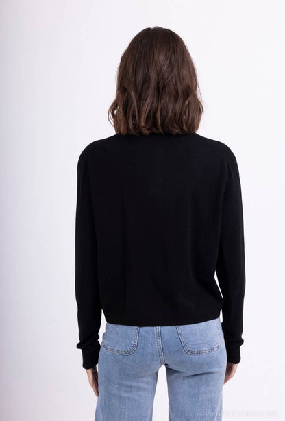 Trendy vest met borstzak en ronde halslijn Maat S-M / M-L