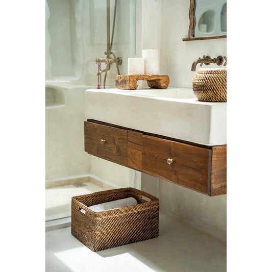 De Koloniale Tijdschriftenmand - Natuurlijk Bruin - L