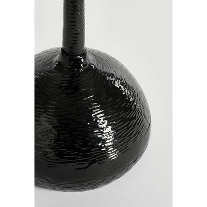 Colin Bijzettafel - H58 x Ø34 cm - Gerecycled Aluminium - Zwart