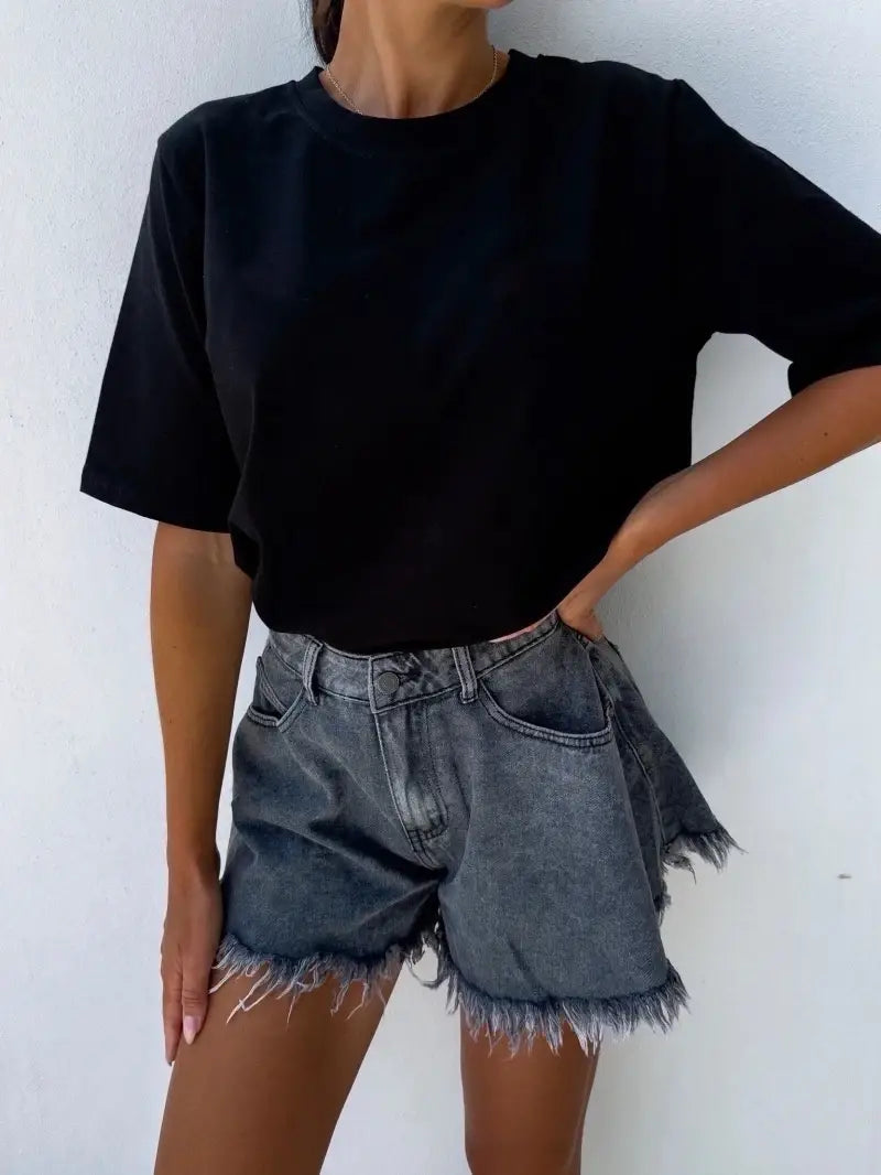 T-shirt groot basic effen