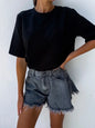 T-shirt groot basic effen