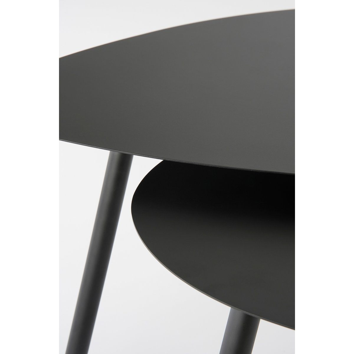 Bijzettafel - Set van 2 - Metaal - Zwart