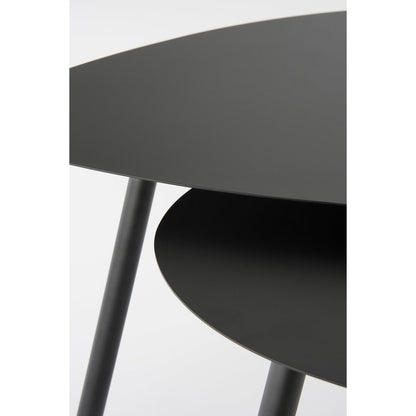 Bijzettafel - Set van 2 - Metaal - Zwart