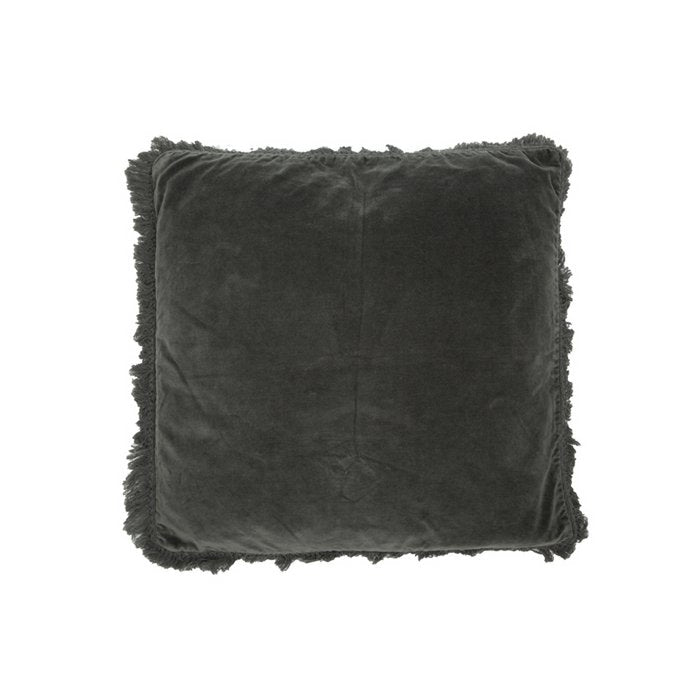 Fluwelen Kussen Rosie donkergrijs 45x45