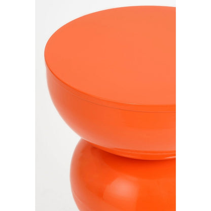 Luna Bijzettafel - H46 x Ø32 cm - IJzer - Oranje