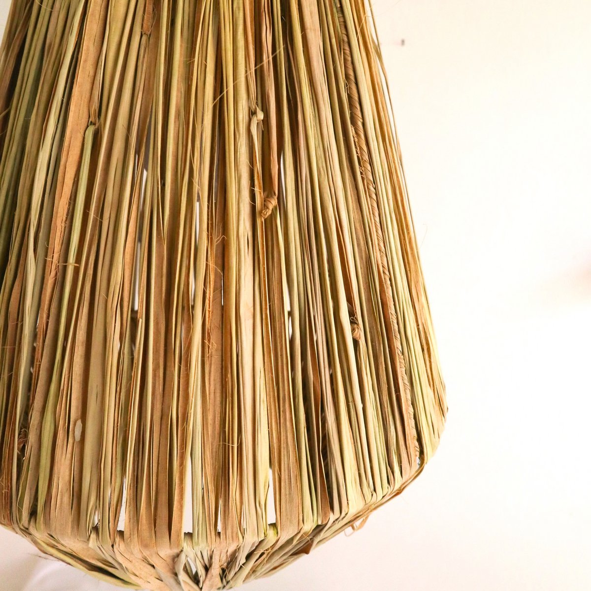 Plafondlamp Pendel rond ENDAH gemaakt van Raffia