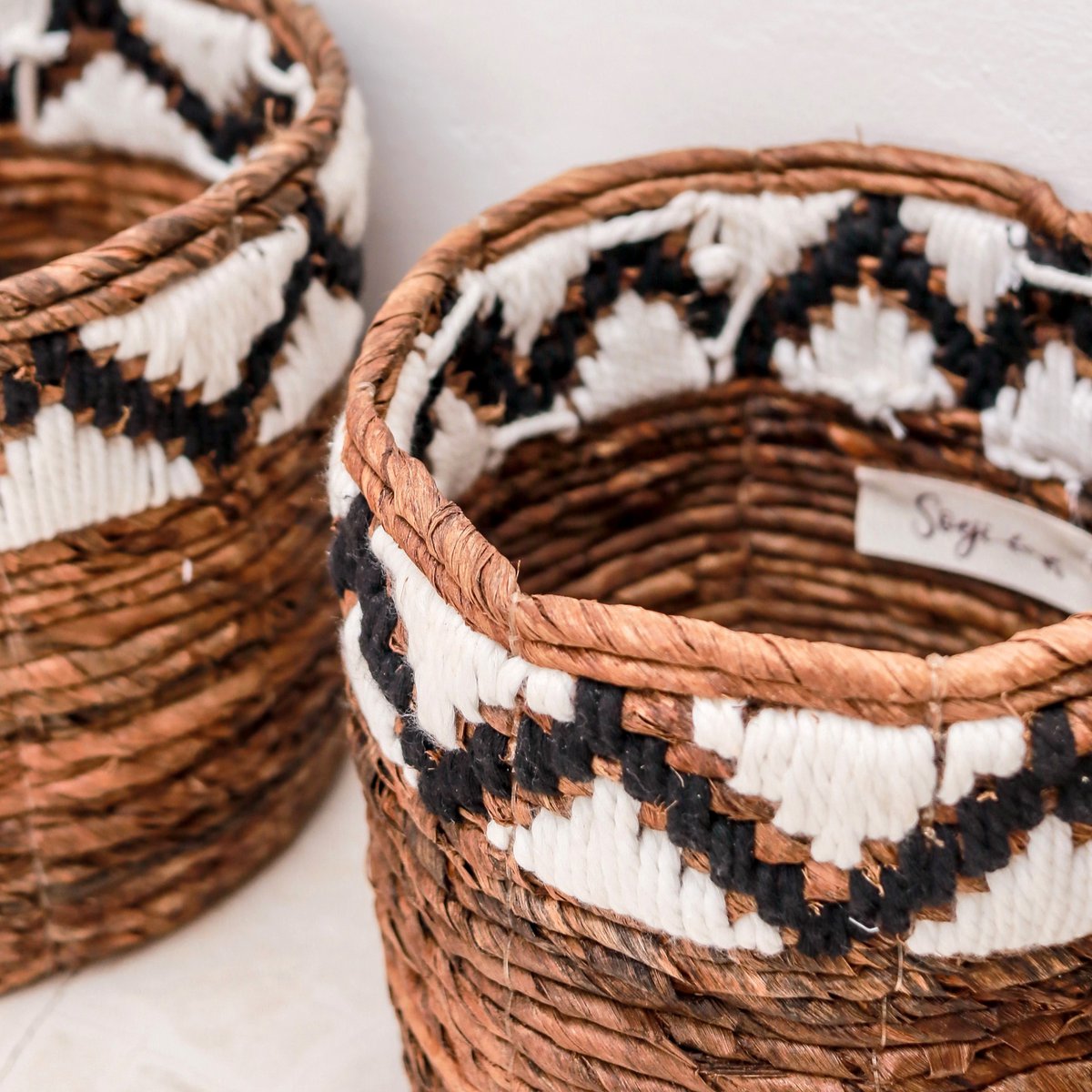 Boho Mand SADARA met Macrame Patroon