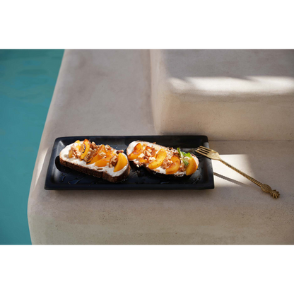 The Burned Sushi Bord - Zwart - L