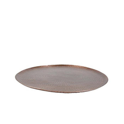 Rond Dienblad antiek koper 63 cm