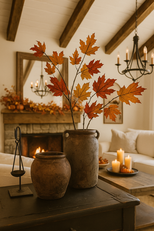 Landelijke pot in donkerbruin