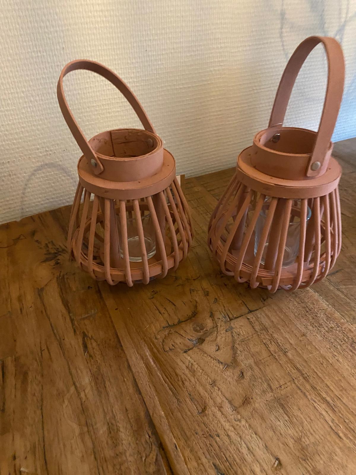 Windlichten Set – Sfeervolle Verlichting in Boho & Landelijke Stijl roze