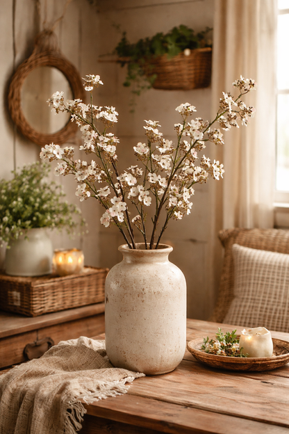 Kunsttak Potentilla White – Verfijnde Natuurlijkheid