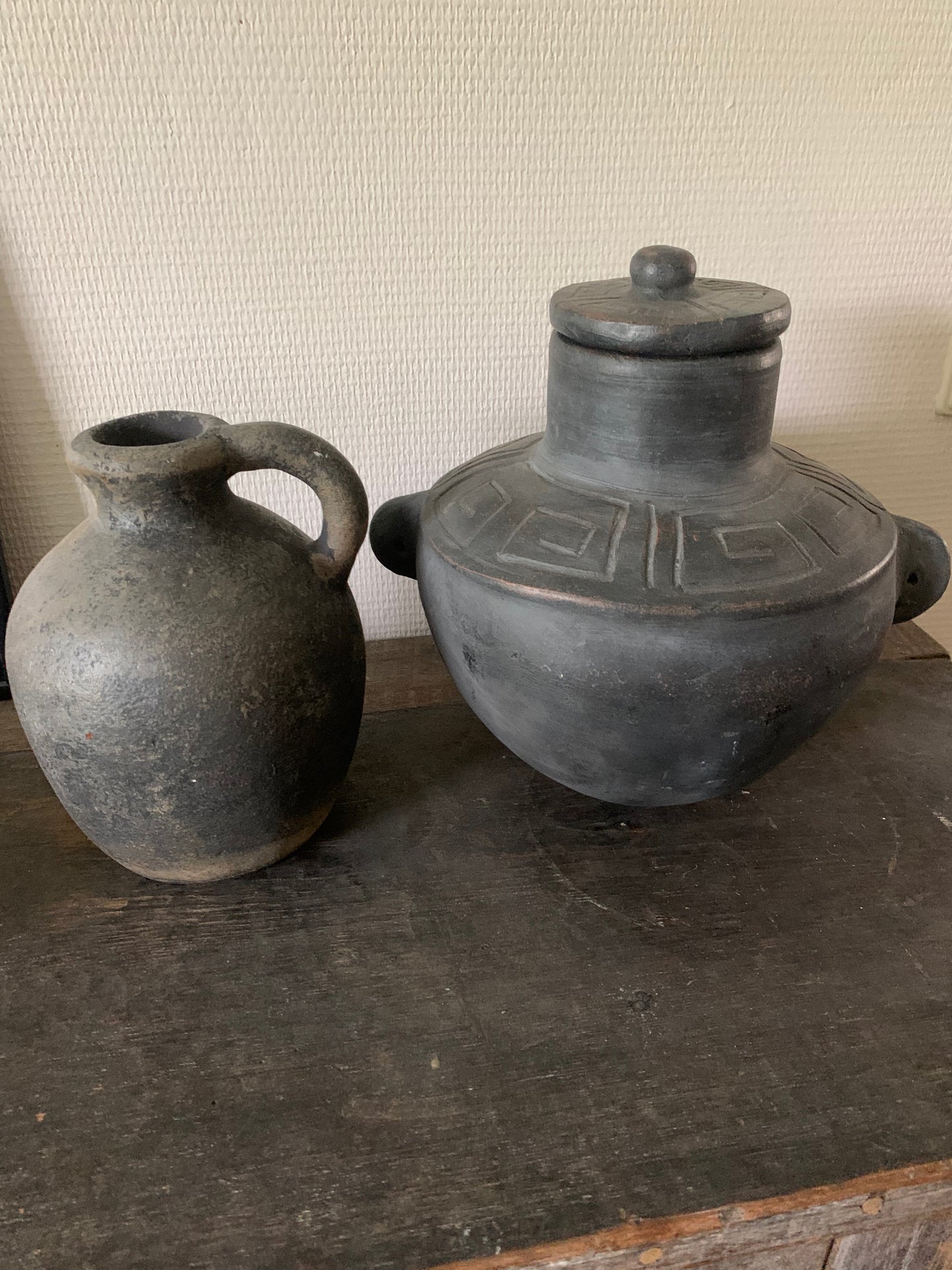 Grijze vaas aardewerk