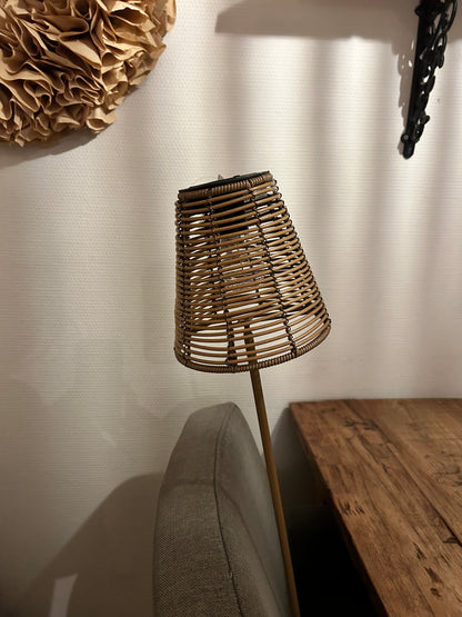 Solar lamp op steel Beige