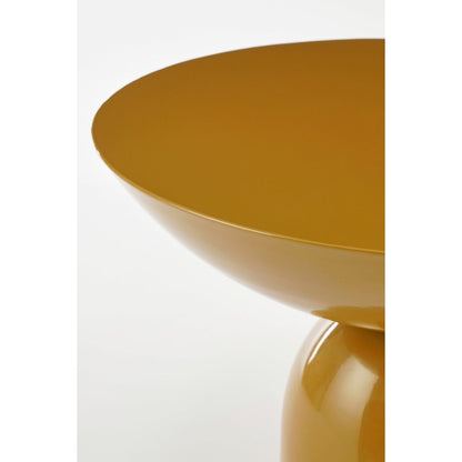 Celise Bijzettafel - H28 x Ø47 cm - Metaal - Bruin