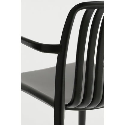 Paloma Tuinstoel - L53 x B53 x H78 cm - Polypropyleen - Zwart