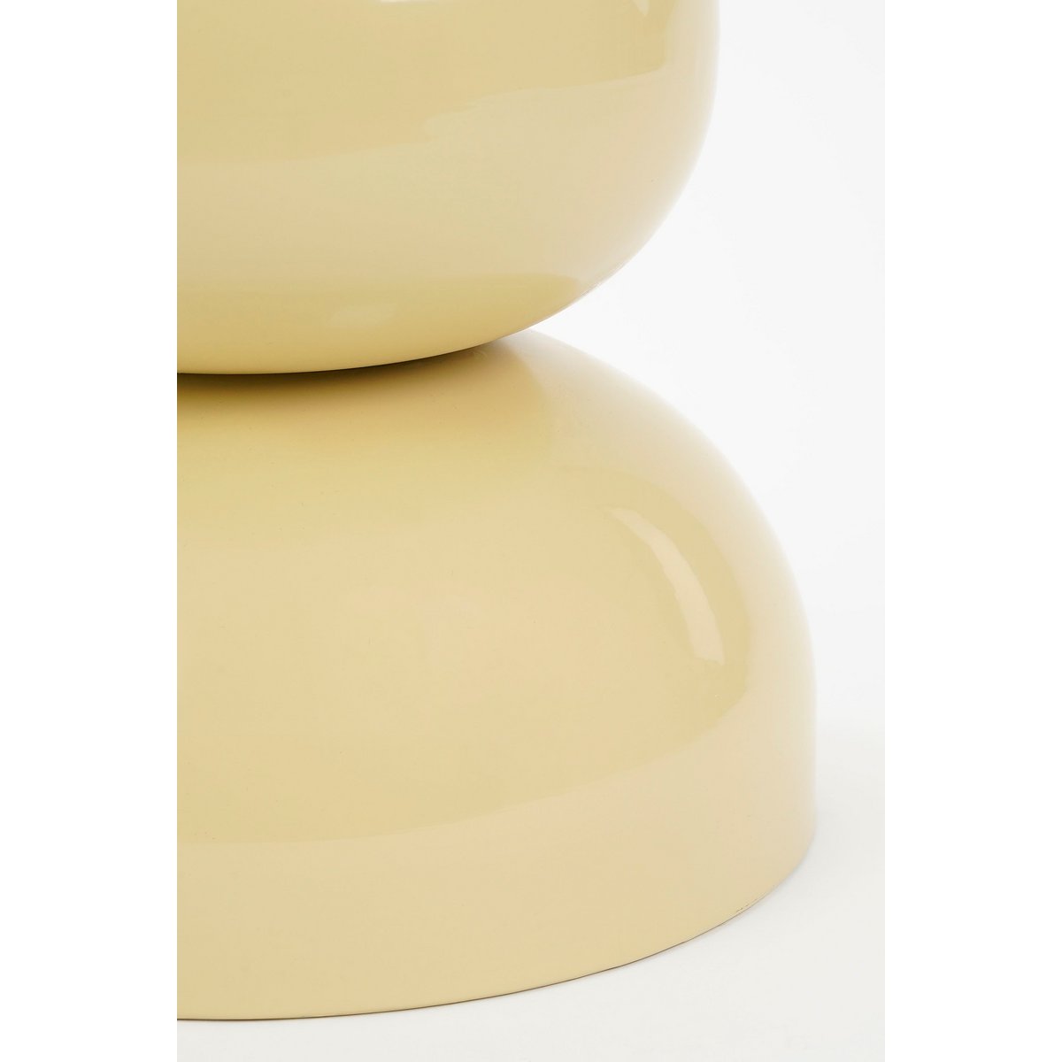 Luna Bijzettafel - H46 x Ø32 cm - IJzer - Beige