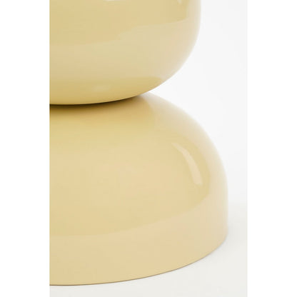 Luna Bijzettafel - H46 x Ø32 cm - IJzer - Beige