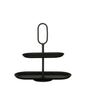 Rama Etagere 2 Laags - L38 x B17 x H37 cm - Metaal - Zwart