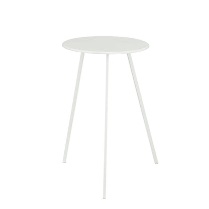Seatle Bijzettafel Buiten - H58 x Ø38 cm - Metaal - Wit