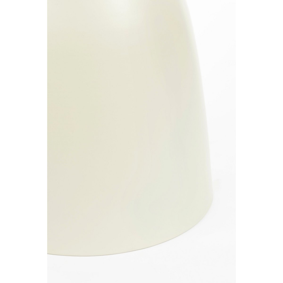 Elliot Bijzettafel - H45 x Ø32 cm - IJzer - Off-white