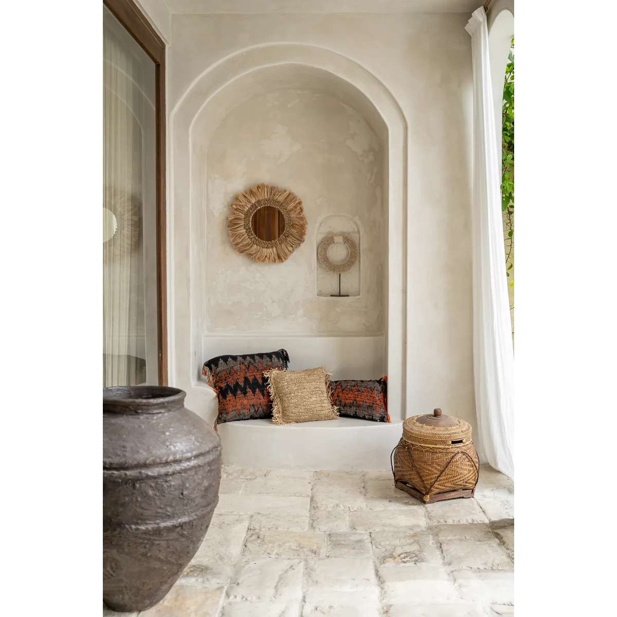 The Oh My Gee Cushion Cover - Black Orange - 60x60