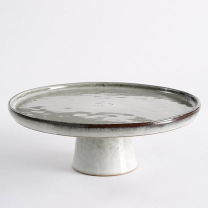 Tabo Taartplateau - H10 x Ø27 cm - Grijs