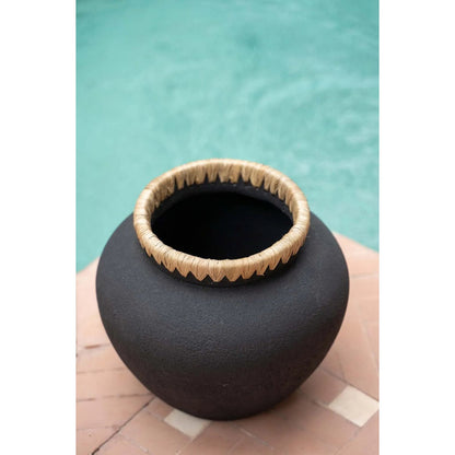 The Styly Vase - Black Natural - M