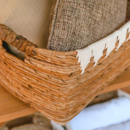 Opbergmand met katoendecor PISANG