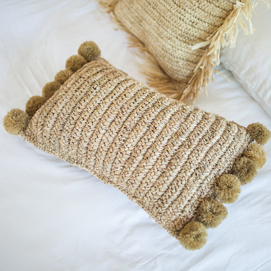 Sierkussen met vulling Home Deco SANUR gemaakt van Raffia