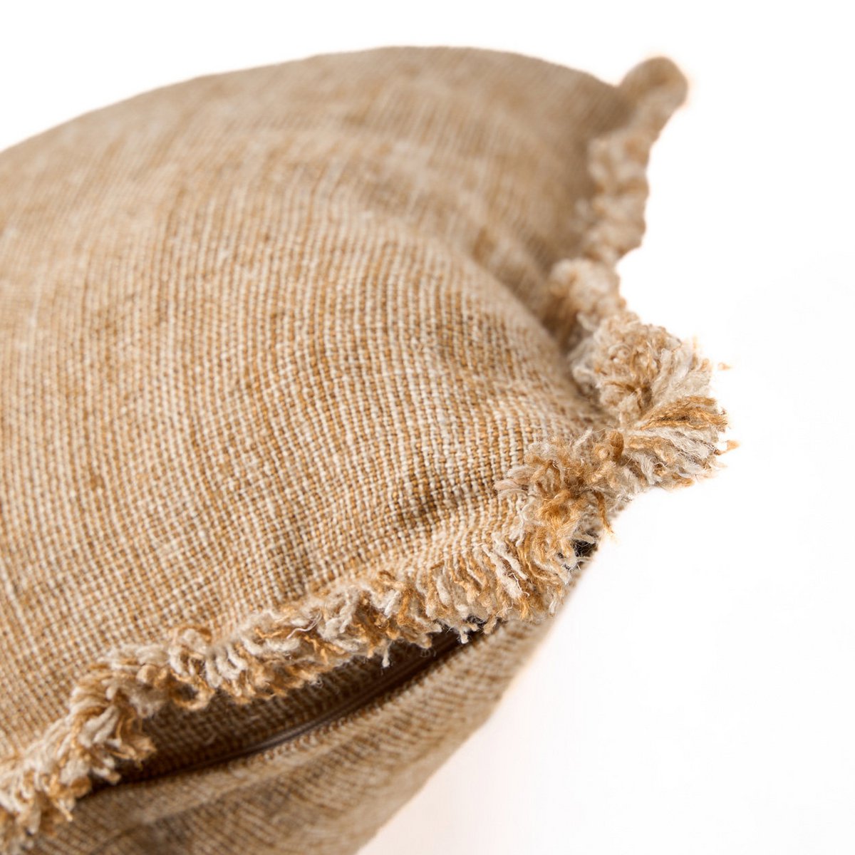 De Sahara Fringe Kussenhoes - Natuurlijk Bruin - 50x50
