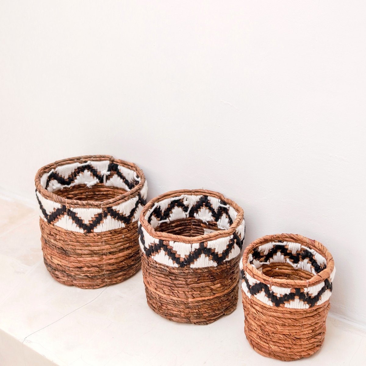 Boho Mand SADARA met Macrame Patroon