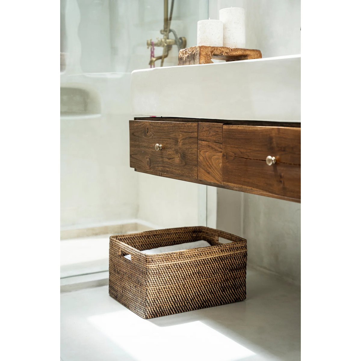 De Koloniale Tijdschriftenmand - Naturel Bruin - XL