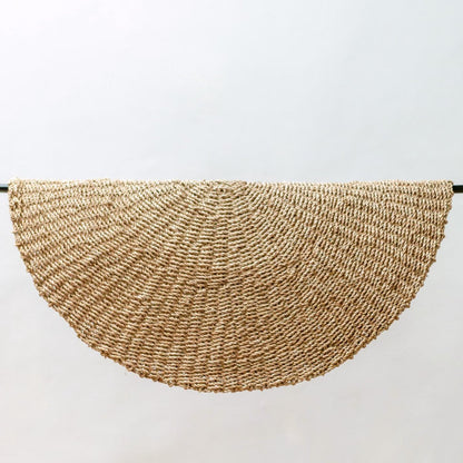 Zeegras vloerkleed rond 2 maten 100/120 cm – vloerkleed in bohostijl – LOKA