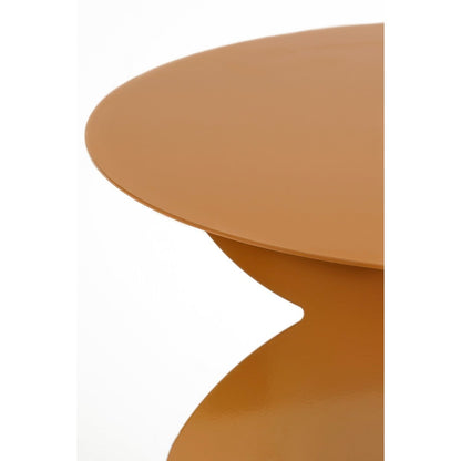 Rafi Bijzettafel - H40 x Ø45 cm - IJzer - Bruin