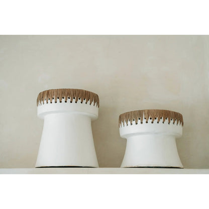 The Pretty Candle Holder - Wit Naturel - S