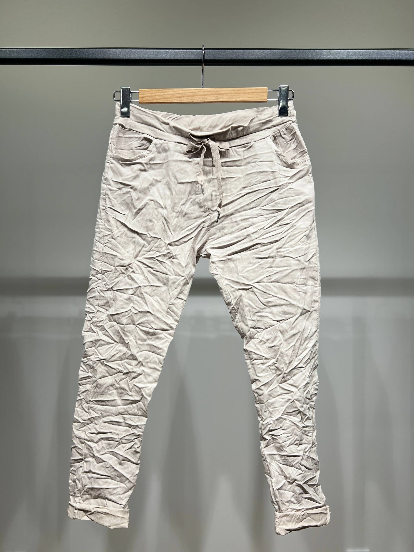 Comfortabele Jeggingbroek van stretchviscose met trekkoord