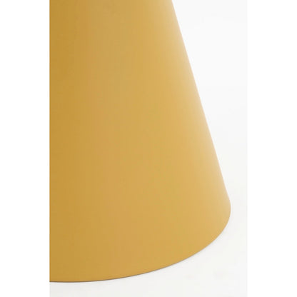 Jim Bijzettafel - H45 x Ø31 cm - IJzer - Okergeel
