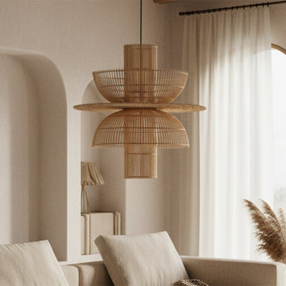 Saturnus rotan hanglamp