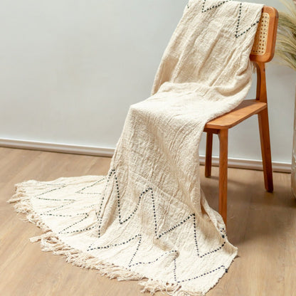 Katoenen deken | Sprei | Bankdeken 140x200 cm LINGGAH