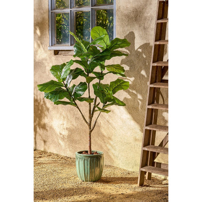 Ficus Lyrata Kunstplant in Pot - H150 x Ø50 cm - Groen