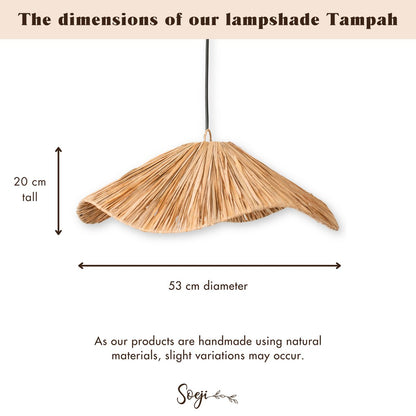 Boho lampenkap – TAMPAH (Ø 53 cm)