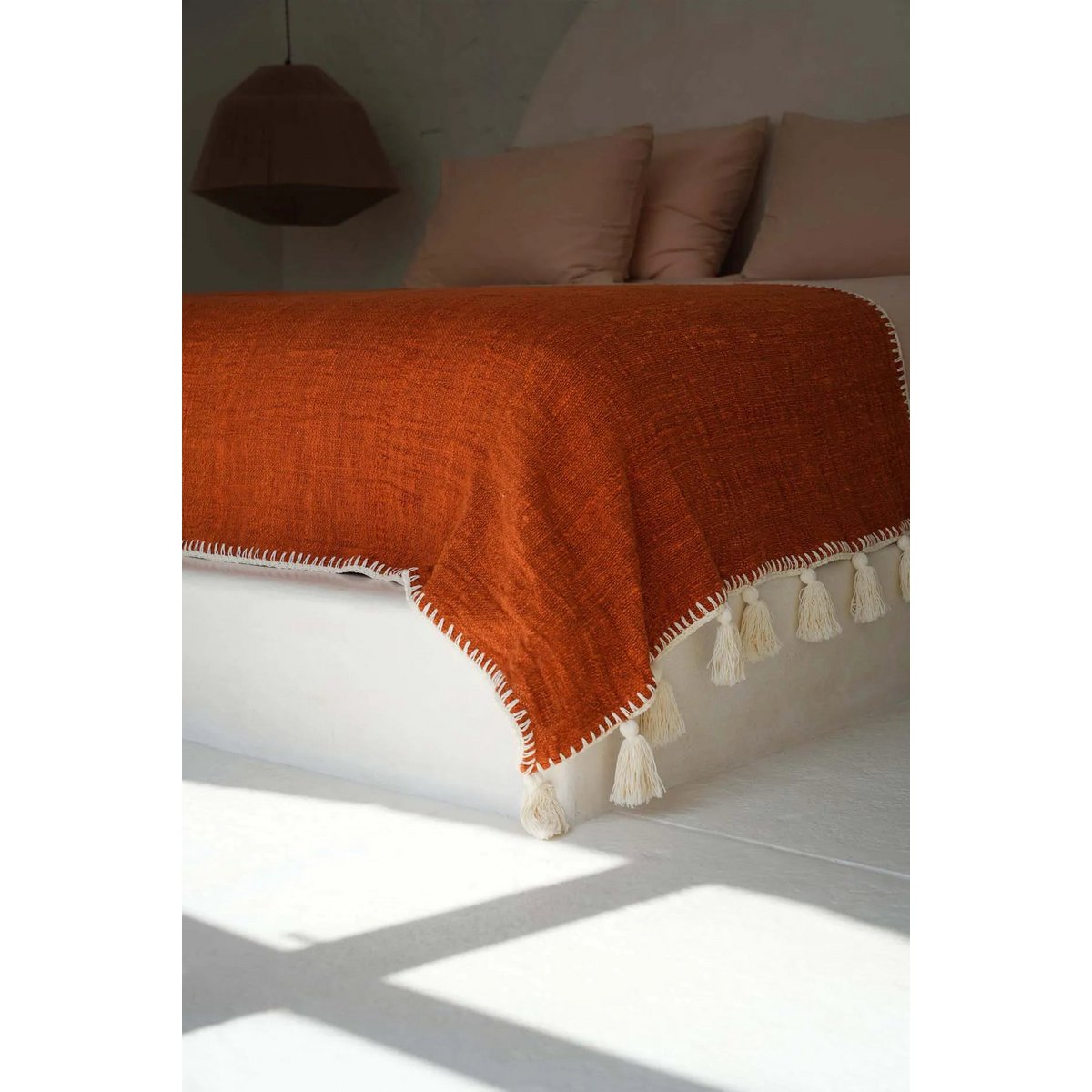 De Stitch Bedsprei - Terracotta