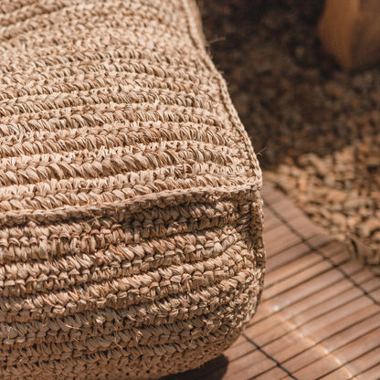 Poef | Zitzak PADAR gemaakt van Raffia