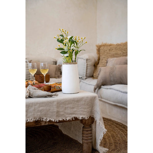 The Sneaky Vase - Wit Naturel - S