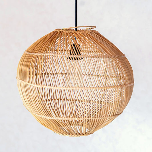 Round Rattan - Boho hanglamp Modern -  Kencana