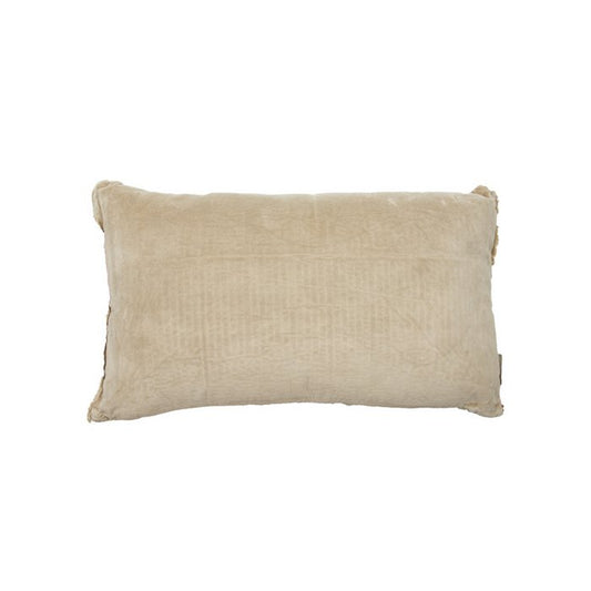 Fluweel/linnen Kussen Lois naturel 50x30