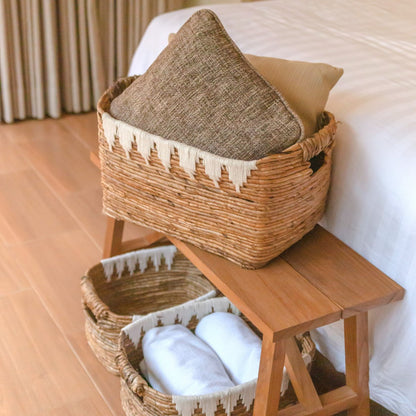 Opbergmand met katoendecor PISANG