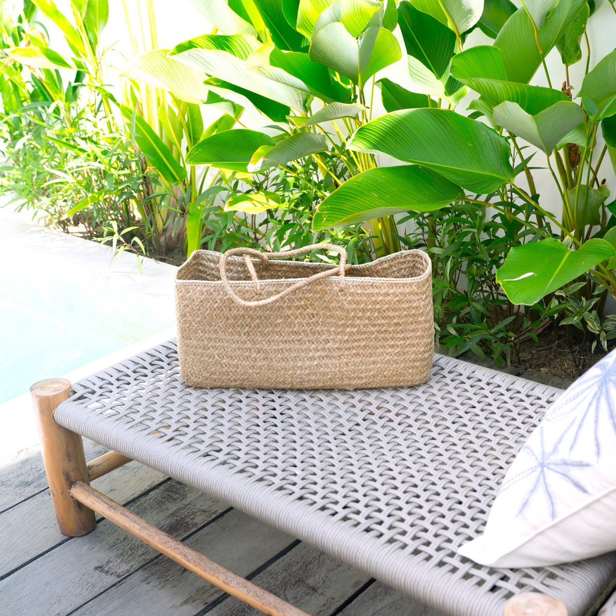 Handgeweven tas gemaakt van zeegras salara (2 maten)