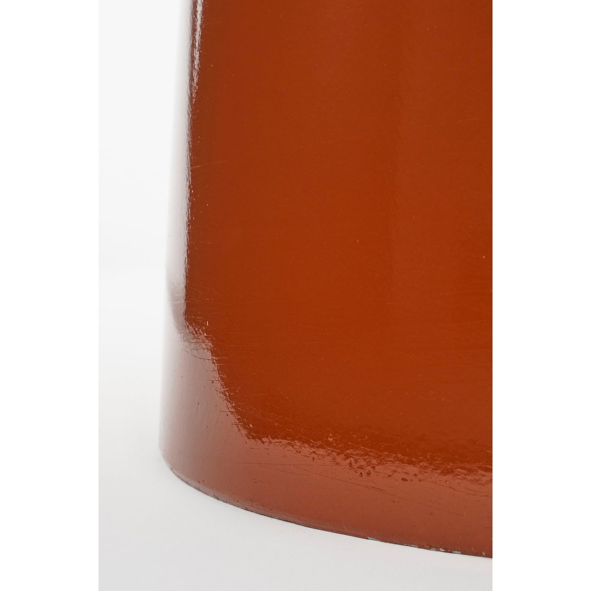 Stage Bijzettafel - H45 x Ø35 cm - Cement - Oranje/Terra